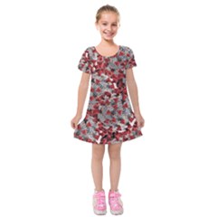 Covid 19 Kids  Short Sleeve Velvet Dress