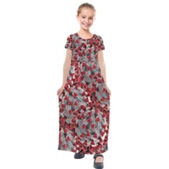 Covid 19 Kids  Short Sleeve Maxi Dress