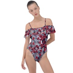 Covid 19 Frill Detail One Piece Swimsuit