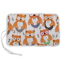 Cute Colorful Owl Cartoon Seamless Pattern Pen Storage Case (S) View1