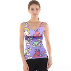 Cloud Seamless Pattern Tank Top by Vaneshart