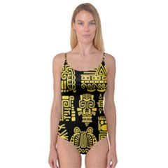 American Golden Ancient Totems Camisole Leotard  by Vaneshart