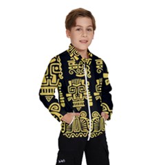 American Golden Ancient Totems Kids  Windbreaker by Vaneshart