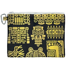 American Golden Ancient Totems Canvas Cosmetic Bag (xxl) by Vaneshart