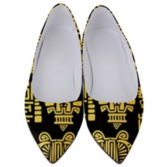 American Golden Ancient Totems Women s Low Heels by Vaneshart