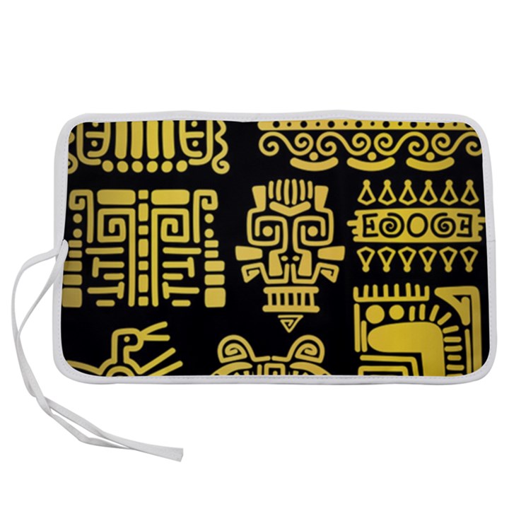 American Golden Ancient Totems Pen Storage Case (S)