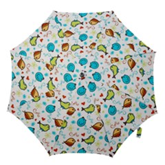 Birds Pattern Design Hook Handle Umbrellas (small)