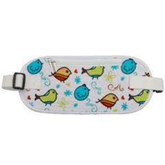 Birds Pattern Design Rounded Waist Pouch