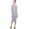 Pattern With Cute Unicorns Sleeveless Pencil Dress View3