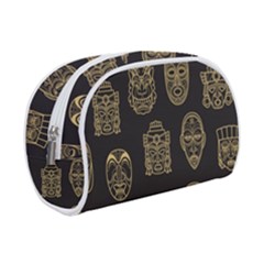 Indian Aztec African Historic Tribal Mask Seamless Pattern Makeup Case (small)