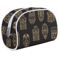 Indian Aztec African Historic Tribal Mask Seamless Pattern Makeup Case (medium)