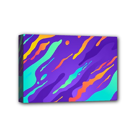 Multicolored Abstract Background Mini Canvas 6  X 4  (stretched) by Vaneshart