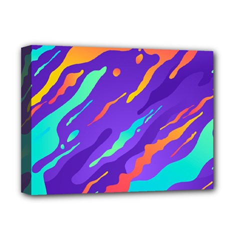 Multicolored Abstract Background Deluxe Canvas 16  X 12  (stretched)  by Vaneshart