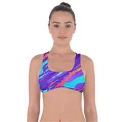 Multicolored Abstract Background Got No Strings Sports Bra by Vaneshart