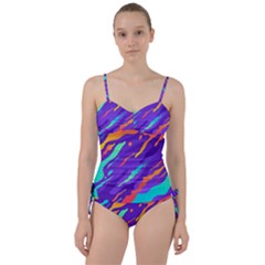 Multicolored Abstract Background Sweetheart Tankini Set by Vaneshart