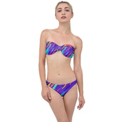 Multicolored Abstract Background Classic Bandeau Bikini Set by Vaneshart