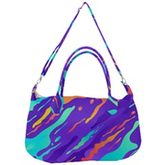 Multicolored Abstract Background Removal Strap Handbag by Vaneshart