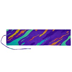 Multicolored Abstract Background Roll Up Canvas Pencil Holder (l) by Vaneshart