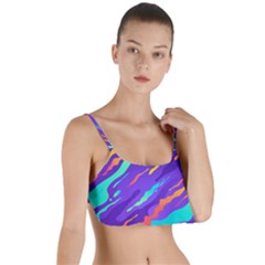 Multicolored Abstract Background Layered Top Bikini Top  by Vaneshart