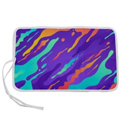 Multicolored Abstract Background Pen Storage Case (s) by Vaneshart