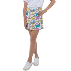 Baby Care Stuff Clothes Toys Cartoon Seamless Pattern Kids  Tennis Skirt