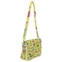 Travel Pattern Shoulder Bag with Back Zipper View1