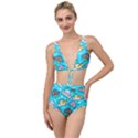 Cloud Seamless Pattern Tied Up Two Piece Swimsuit View1