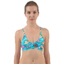 Cloud Seamless Pattern Wrap Around Bikini Top View1