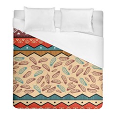 Ethnic Tribal Pattern Background Duvet Cover (full/ Double Size) by Vaneshart