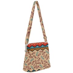 Ethnic Tribal Pattern Background Zipper Messenger Bag by Vaneshart