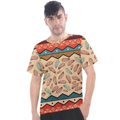 Ethnic Tribal Pattern Background Men s Sport Top