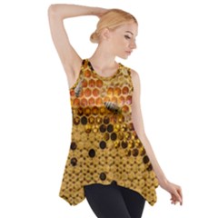 Top View Honeycomb Side Drop Tank Tunic by Vaneshart