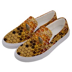 Top View Honeycomb Men s Canvas Slip Ons by Vaneshart