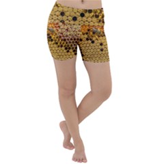 Top View Honeycomb Lightweight Velour Yoga Shorts