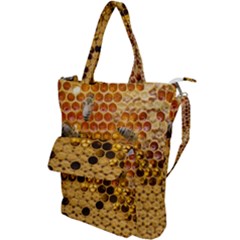 Top View Honeycomb Shoulder Tote Bag by Vaneshart