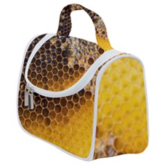 Honeycomb With Bees Satchel Handbag by Vaneshart