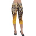 Honeycomb With Bees Lightweight Velour Capri Leggings  View1