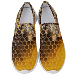 Honeycomb With Bees Men s Slip On Sneakers by Vaneshart