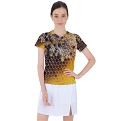 Honeycomb With Bees Women s Sports Top