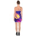 Abstract Antelope Pattern Background One Soulder Bodycon Dress View2