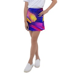 Abstract Antelope Pattern Background Kids  Tennis Skirt