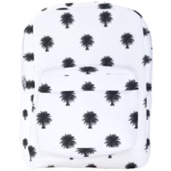 Black And White Tropical Print Pattern Full Print Backpack