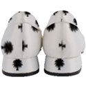 Black And White Tropical Print Pattern Women s Bow Heels View4