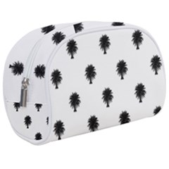 Black And White Tropical Print Pattern Makeup Case (medium) by dflcprintsclothing