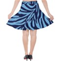 Zebra 3 Velvet High Waist Skirt View2