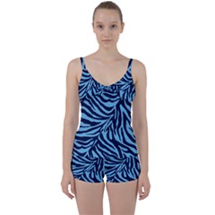 Zebra 3 Tie Front Two Piece Tankini by dressshop