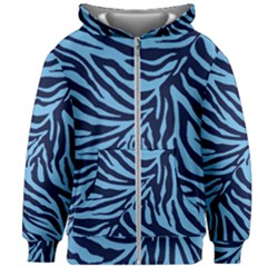 Zebra 3 Kids  Zipper Hoodie Without Drawstring by dressshop