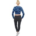 Zebra 3 Long Sleeve Cropped Velvet Jacket View2