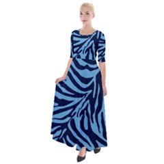 Zebra 3 Half Sleeves Maxi Dress by dressshop