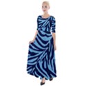 Zebra 3 Half Sleeves Maxi Dress View1